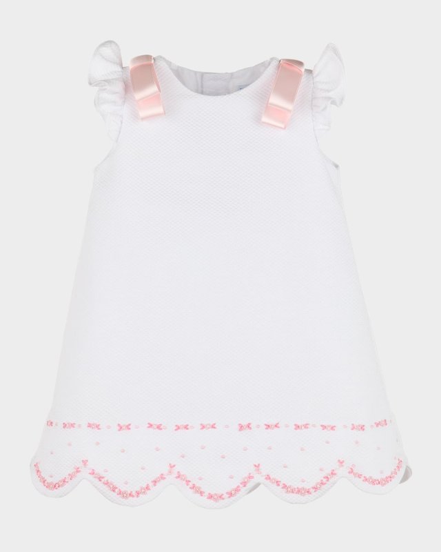 Girl's Timeless Treasures A-Line Pique Dress, Size 4T-3